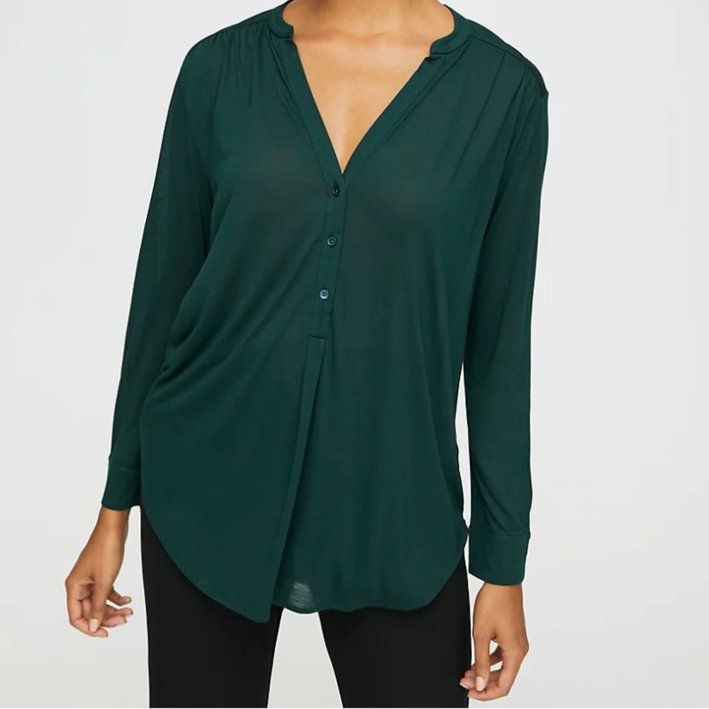 ARITZIA Babaton Tulip Hem Long Sleeve Top
